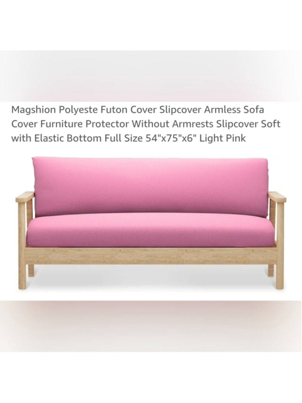Magshion Pink Full Size Futon Cover NWT